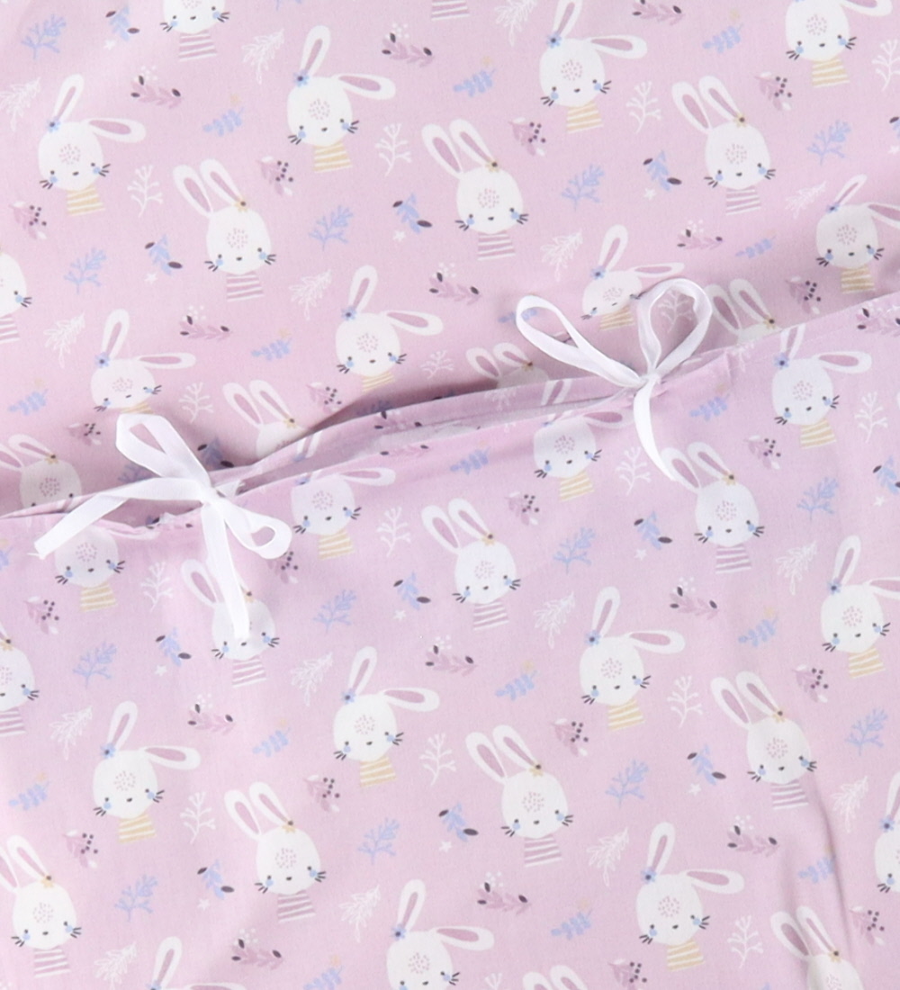 Nørgaard Madsens Bettwäsche - Baby - Hellviolett m. Kaninchen