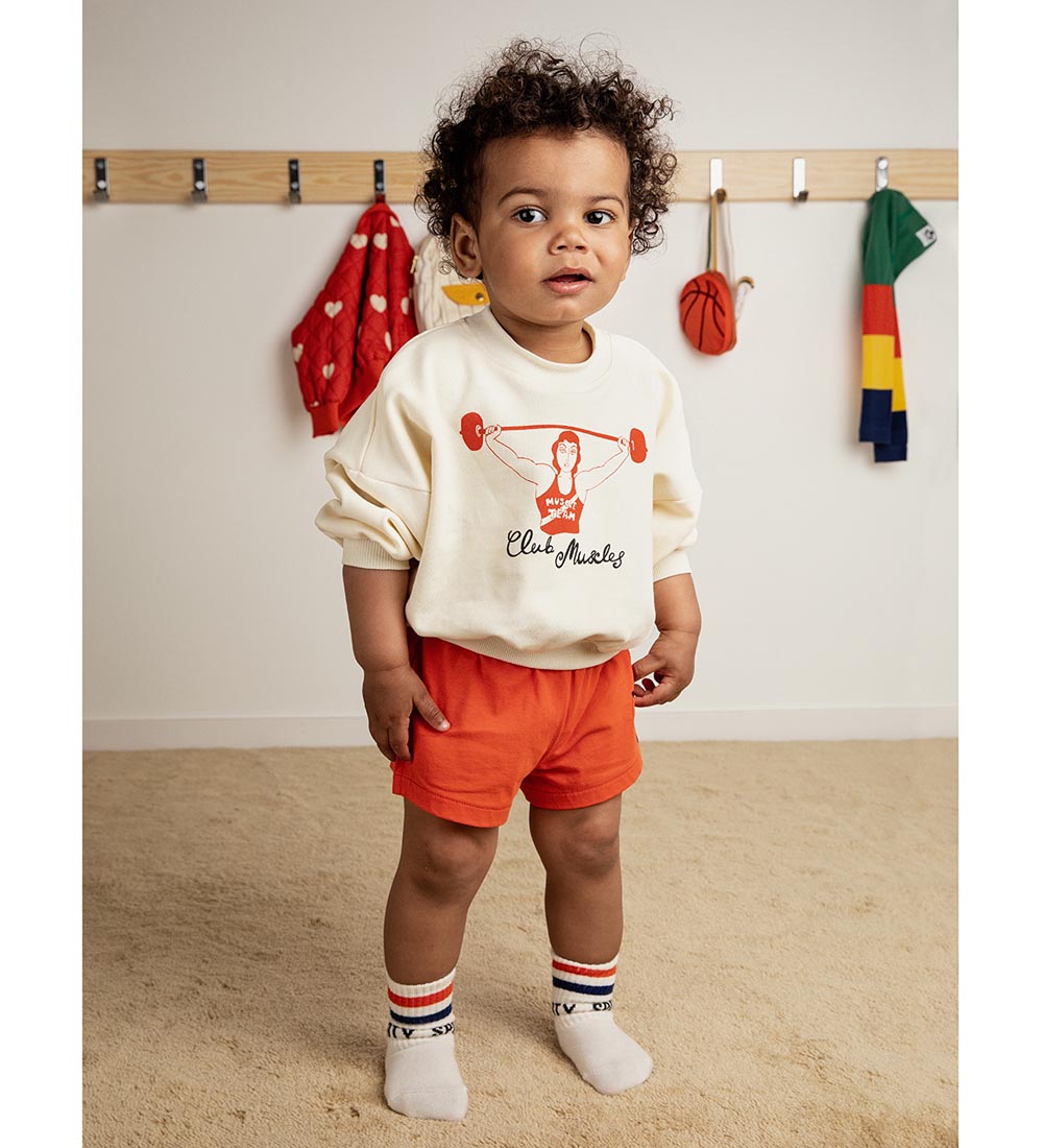 Mini Rodini Shorts - Weight Lifting - Red