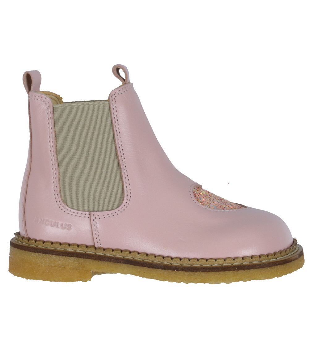 Angulus Kängor - Chelsea - Pale Rose/Rose