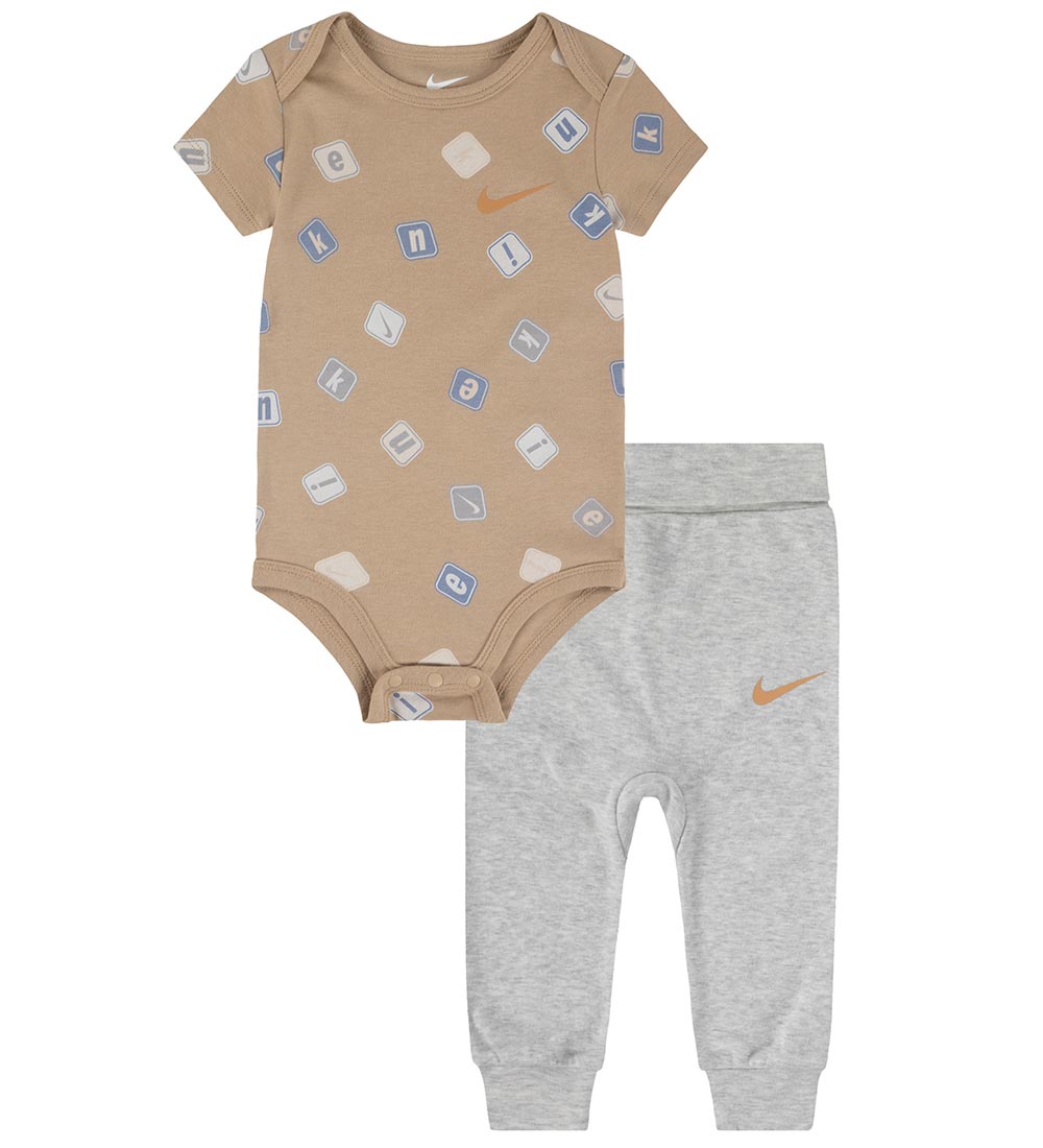 Nike Set - Trousers/Bodysuit s/s - Grey Heather