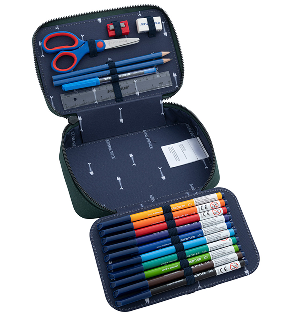 Jeune Premier Pencil Case w. Contents - The King