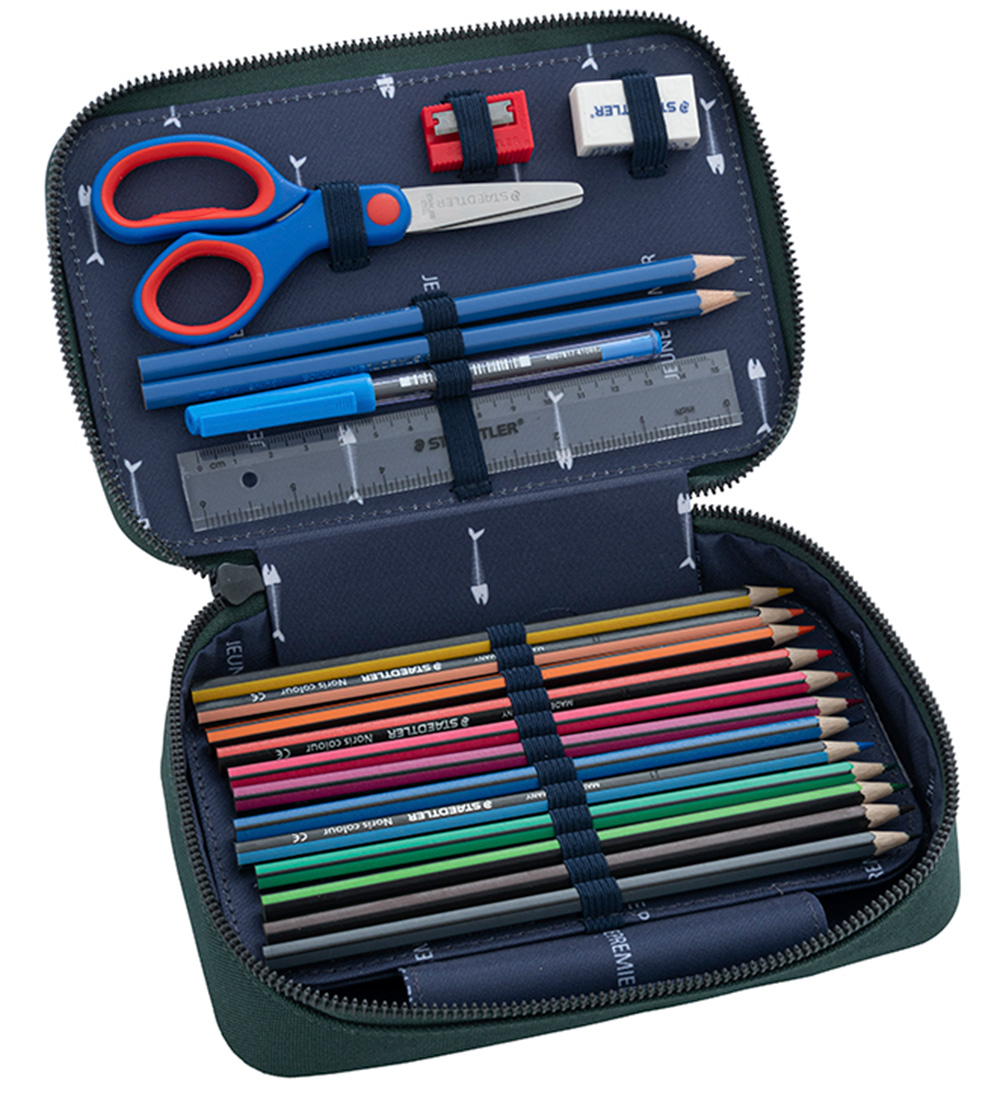 Jeune Premier Pencil Case w. Contents - The King