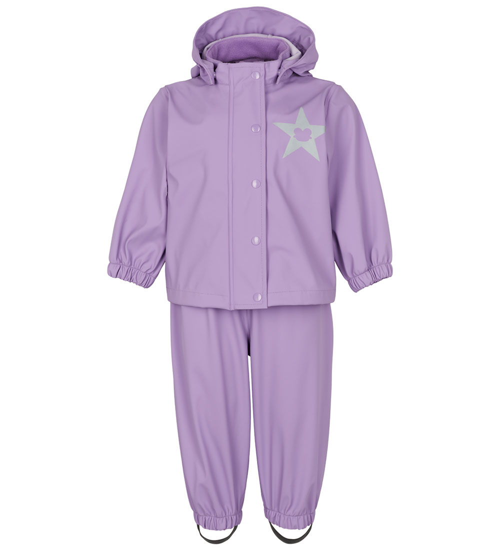 Freds World Rainwear w. Suspenders - PU - Deep Lavender
