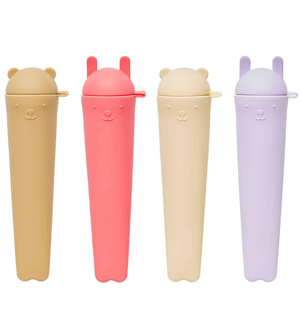 OYOY Ice molds - 4-Pack - Ninka & Teddy - Lavender/Vanilla/Cherr