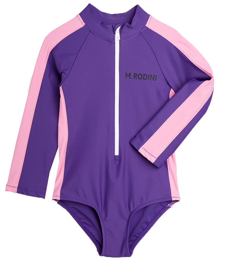 Mini Rodini Swimsuit - UV50+ - Stripe - Purple