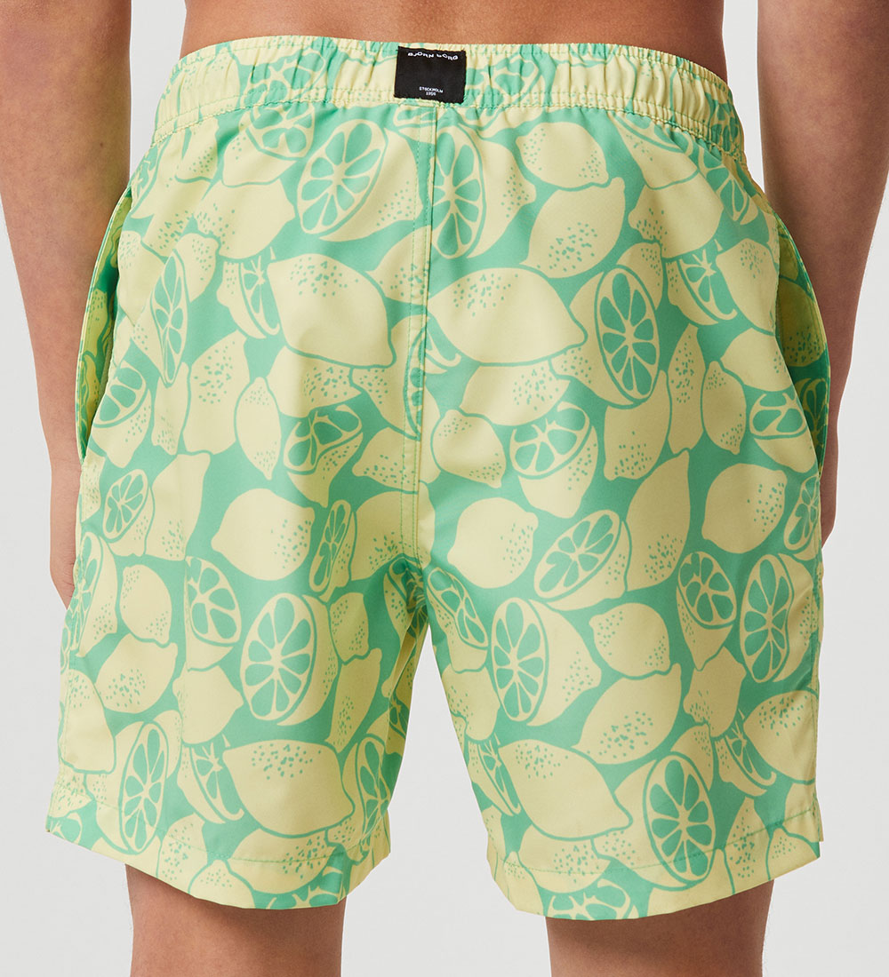 Björn Borg Swim Shorts - Castle Print - Limoncello BIG