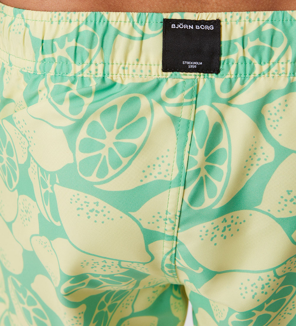 Björn Borg Swim Shorts - Castle Print - Limoncello BIG