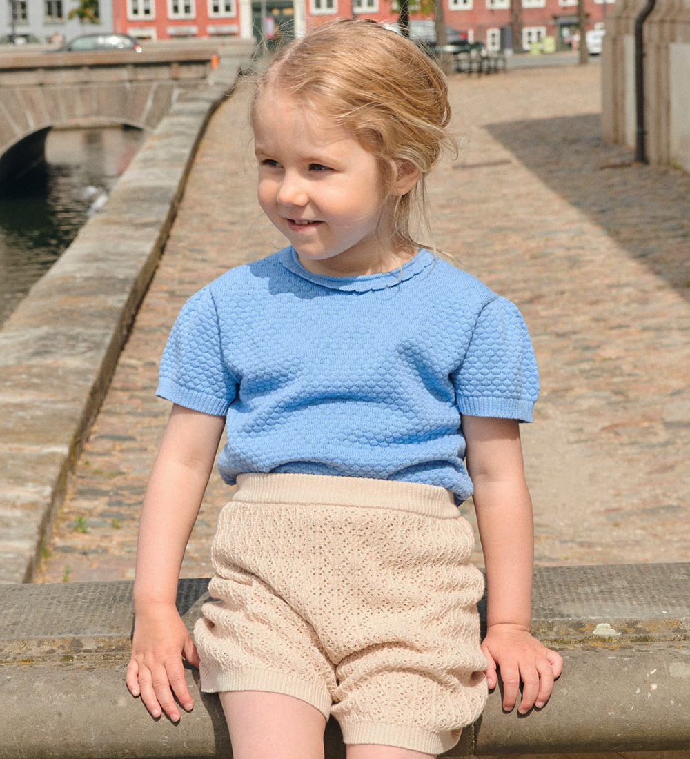 Copenhagen Colors T-shirt - Knitted - Sky Blue