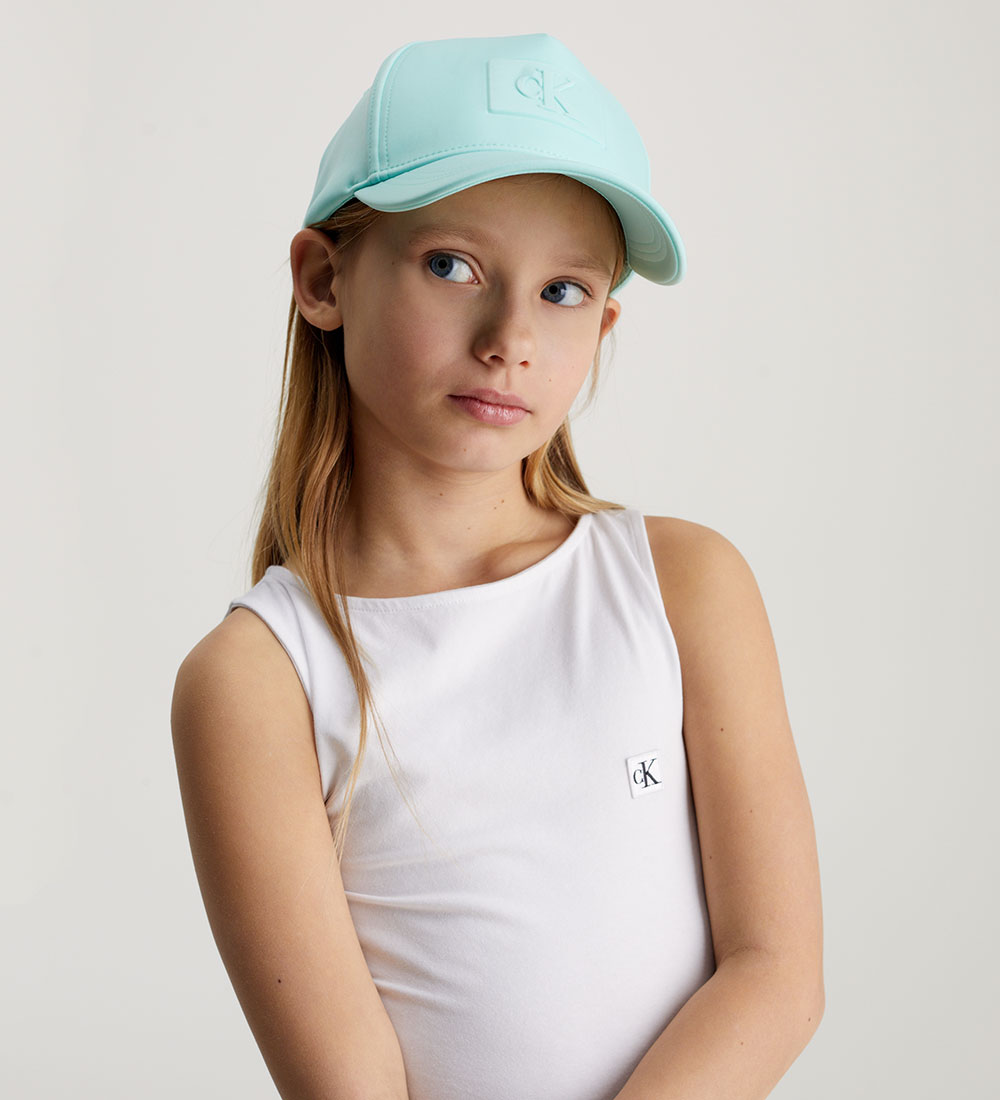 Calvin Klein Cap - Embossed Monogram - Blue Tint