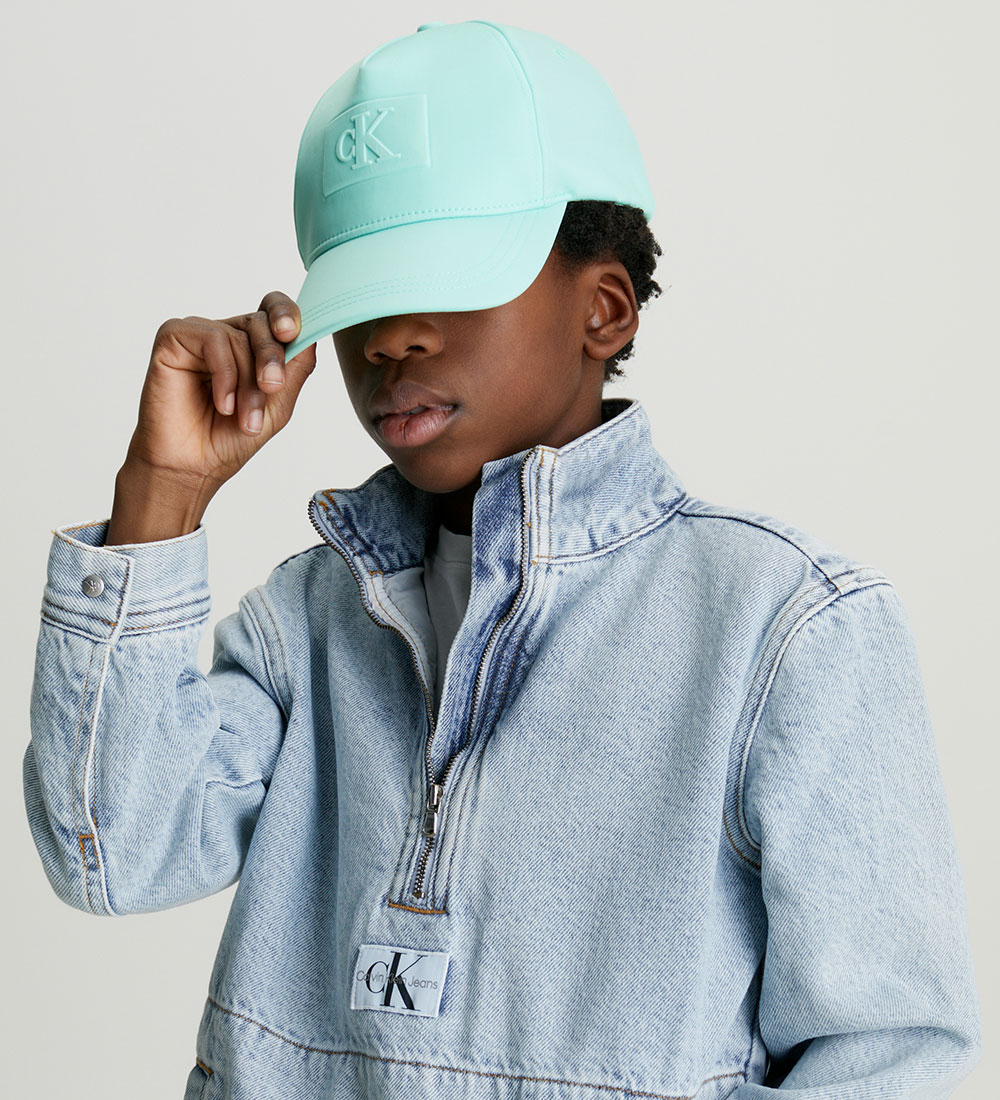 Calvin Klein Cap - Embossed Monogram - Blue Tint