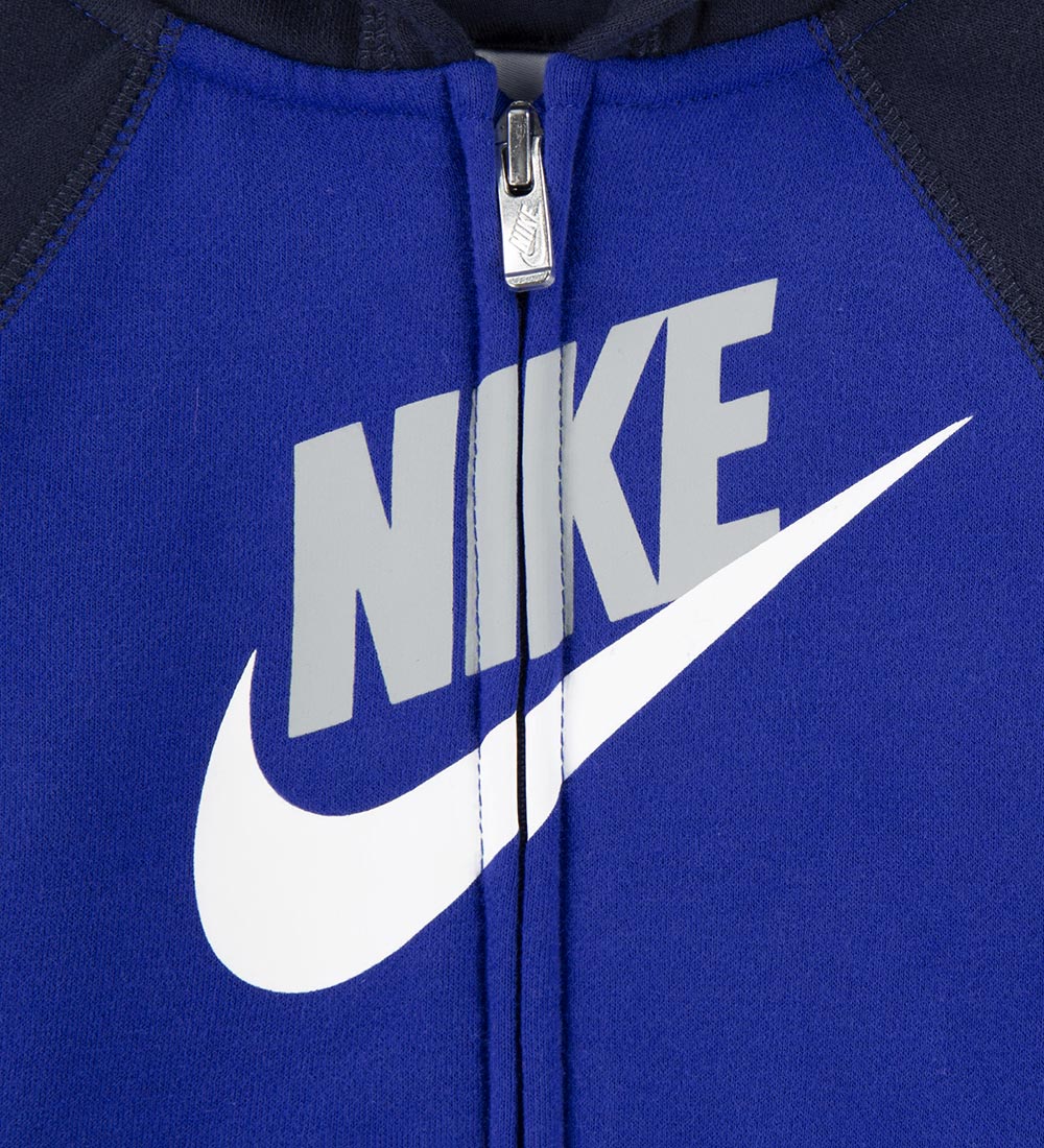 Nike Sweat Set - Cardigan/Sweatpants/T-shirt - Game Royal