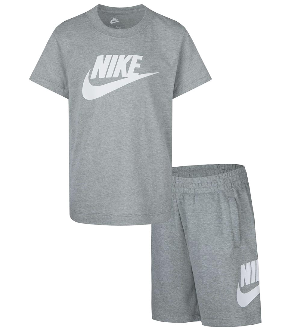 Nike Shorts Set - Shorts/T-shirt - Dark Grey Heather