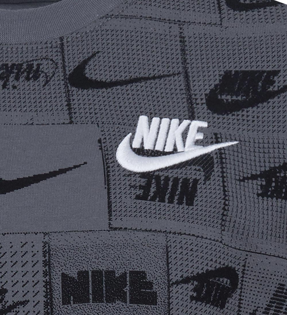 Nike Shortsset - T-shirt/Shorts - Svart/Grå