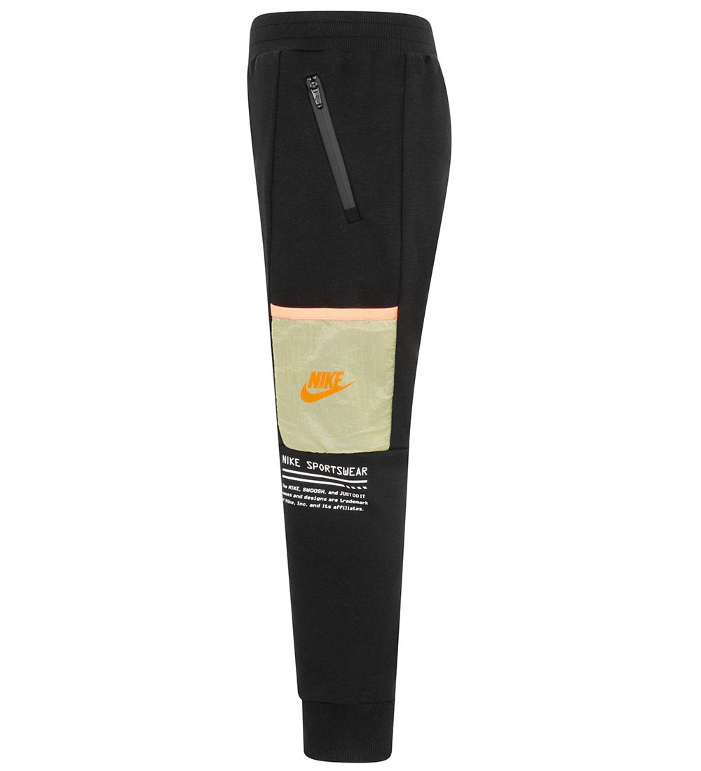 Nike Joggingbroek - Zwart m. Zijzakken