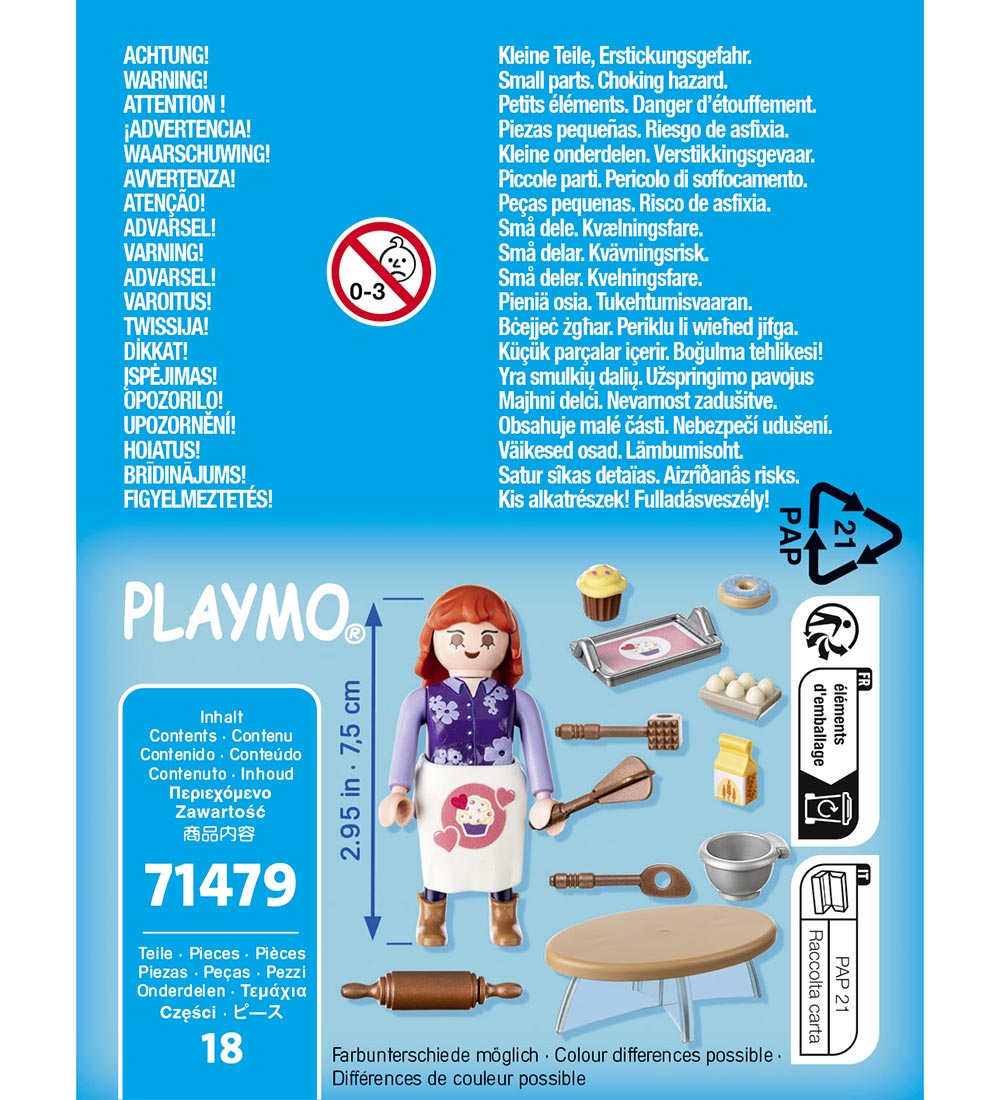 Playmobil SpecialPlus - Confectioner - 18 Parts - 71479
