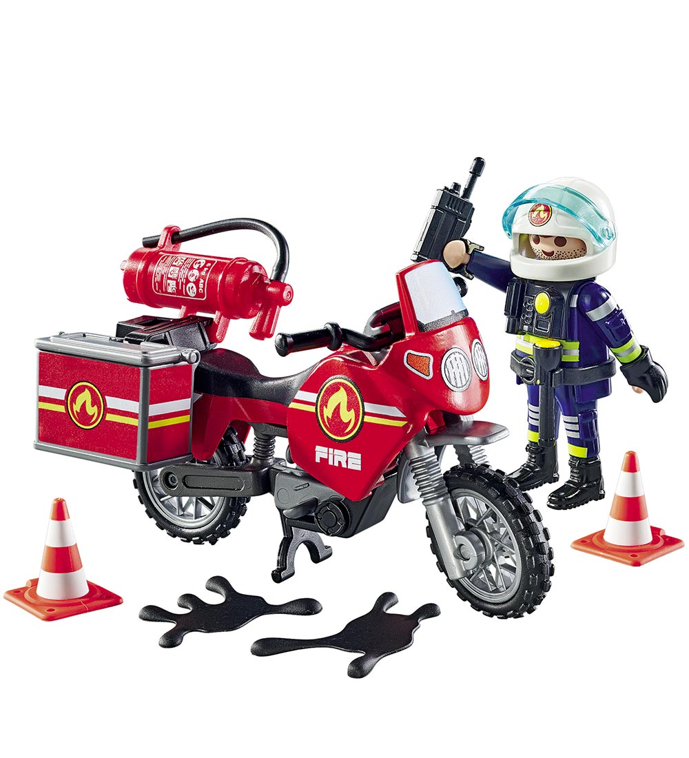 Playmobil Action Heroes - Fire engine at the scene of the accide