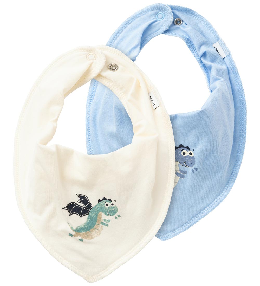 Name It Teething Bib - NbmYasimdolyn - 2-Pack - Chambray Blue
