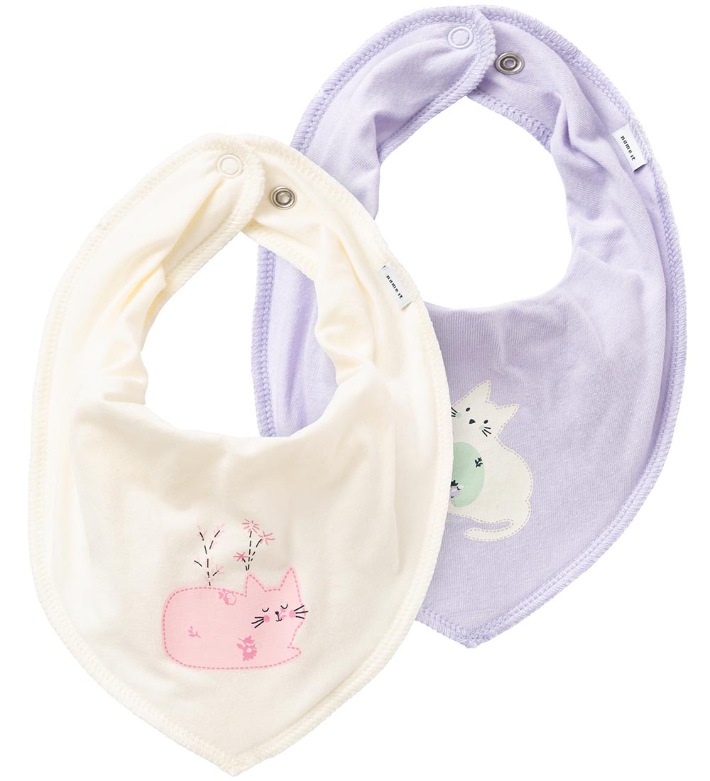 Name It Teething Bib - NbfYvettedyine - 2-Pack - Jet Stream