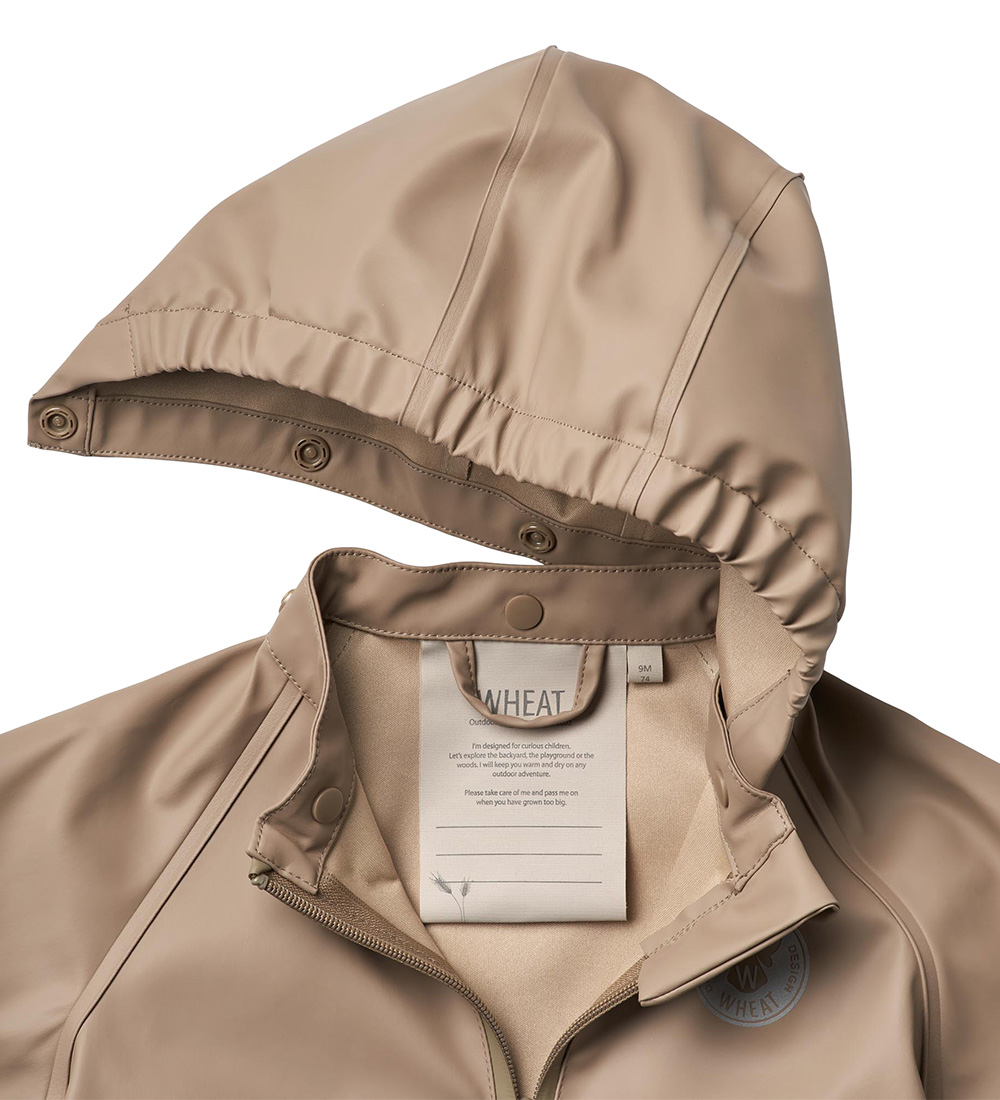 Wheat Rain Jacket - Charlie - Beige Stone