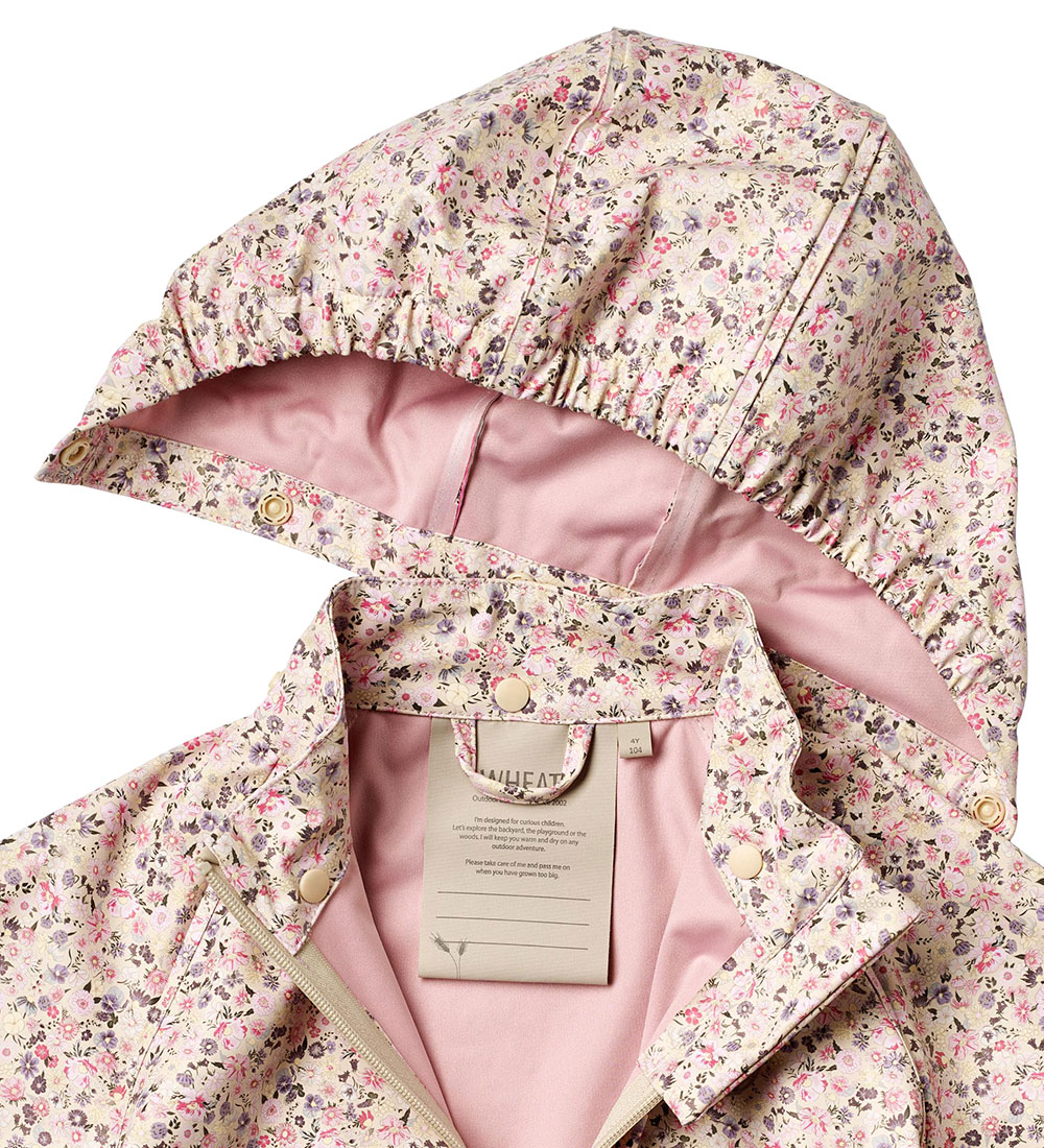 Wheat Rain Jacket - Charlie - Clam Multi Flowers