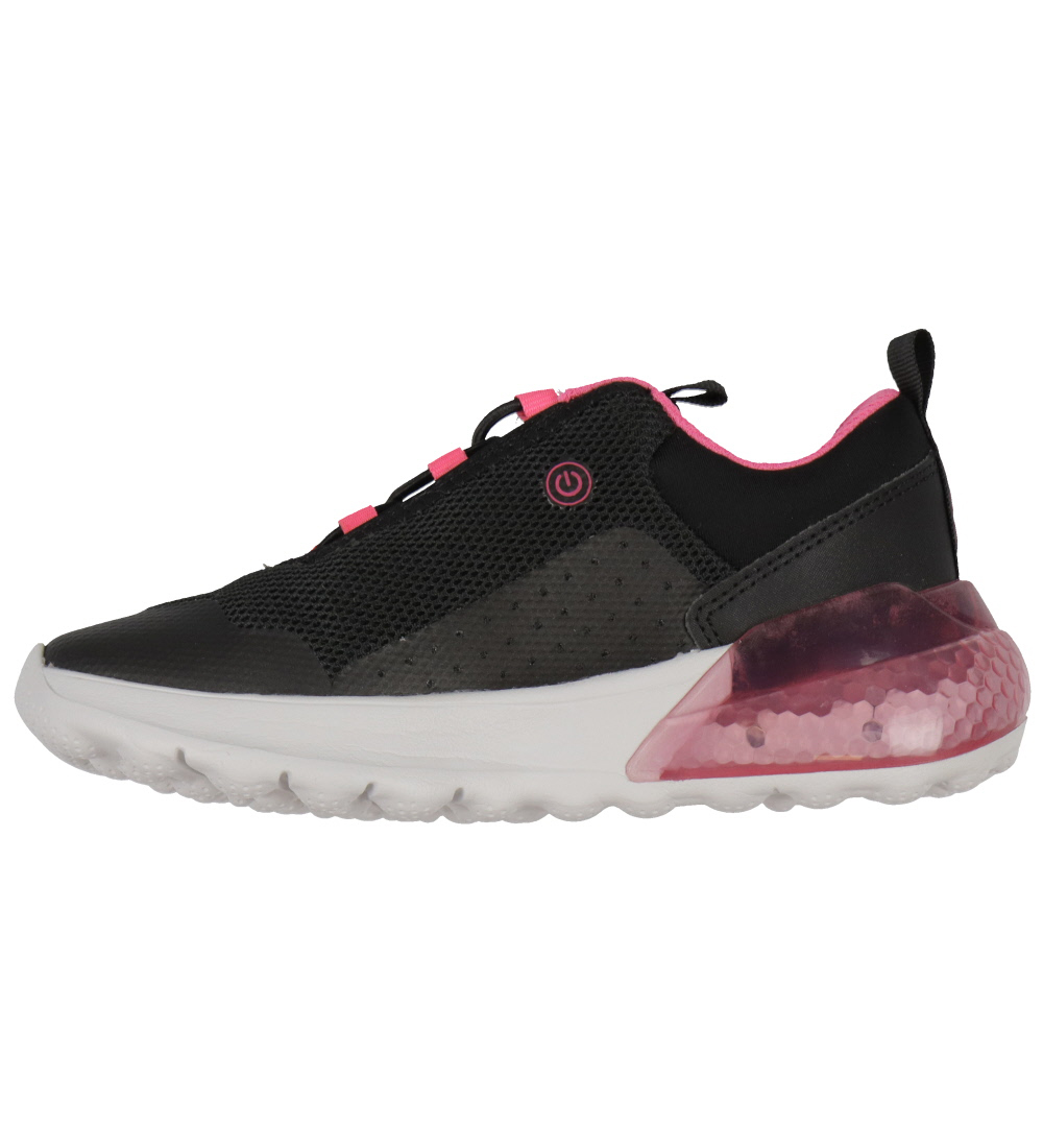 Geox Kengät Valolla - Activart - Black/Fluo Fuchsia