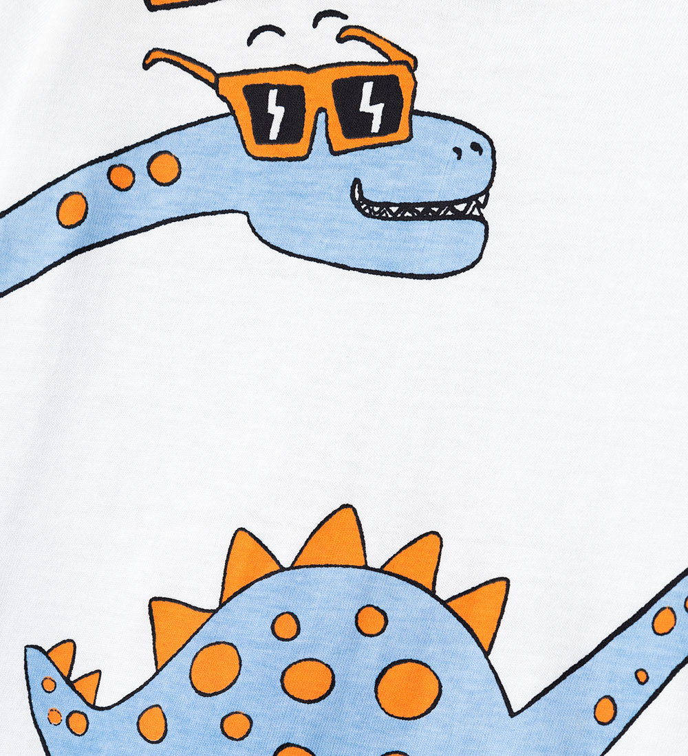 Name It T-shirt - NmmVilasse - Brigt White/Dinosaur