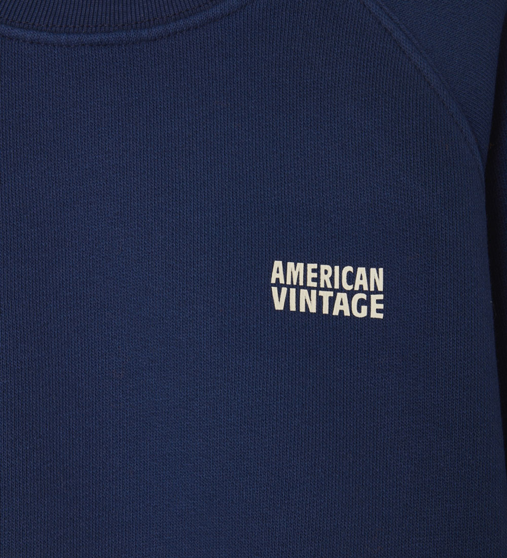 American Vintage 맨투맨 - 빈티지 네이비