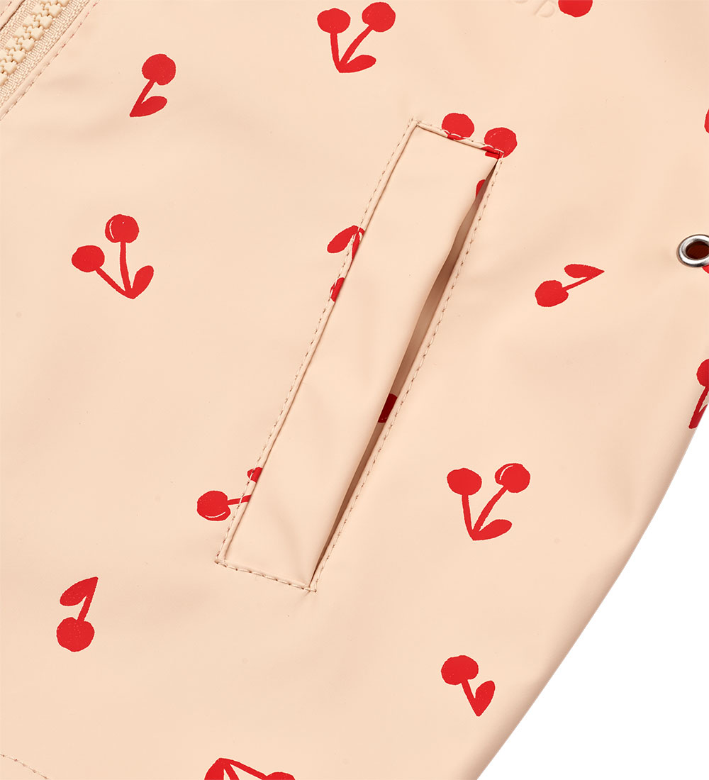 Liewood Rain Jacket - PU - Melody - Cherries/Apple Blossom