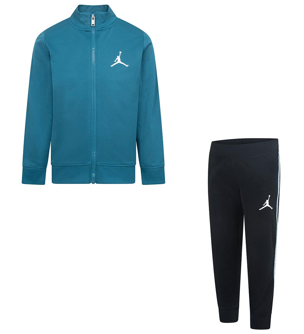 Jordan Träningsset - Cardigan/Byxor - Industriell Blue