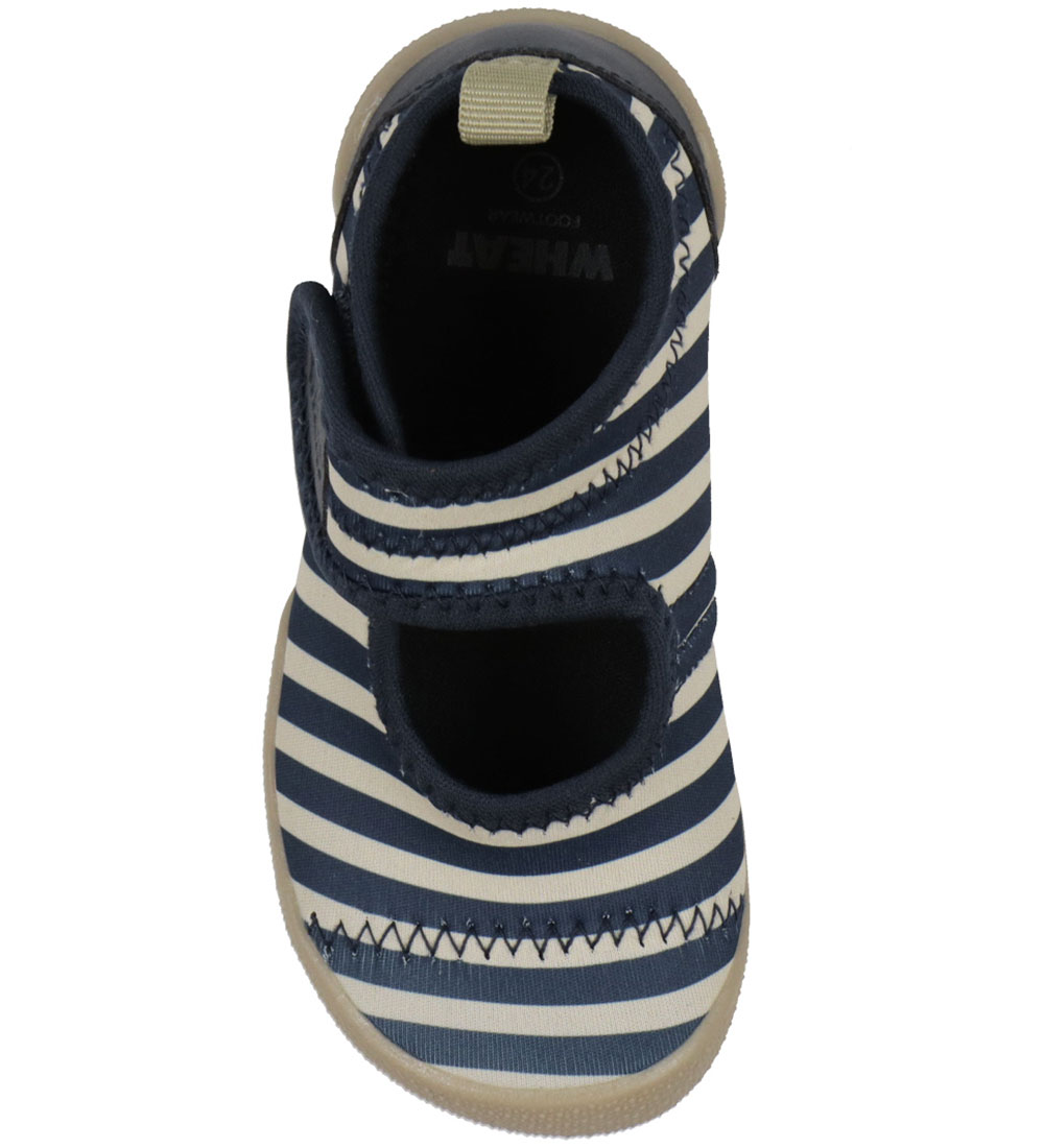 Wheat Rantakengät - Wavey - Indigo Stripe