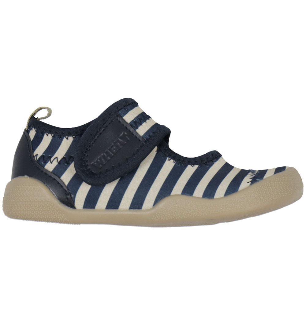 Wheat Rantakengät - Wavey - Indigo Stripe