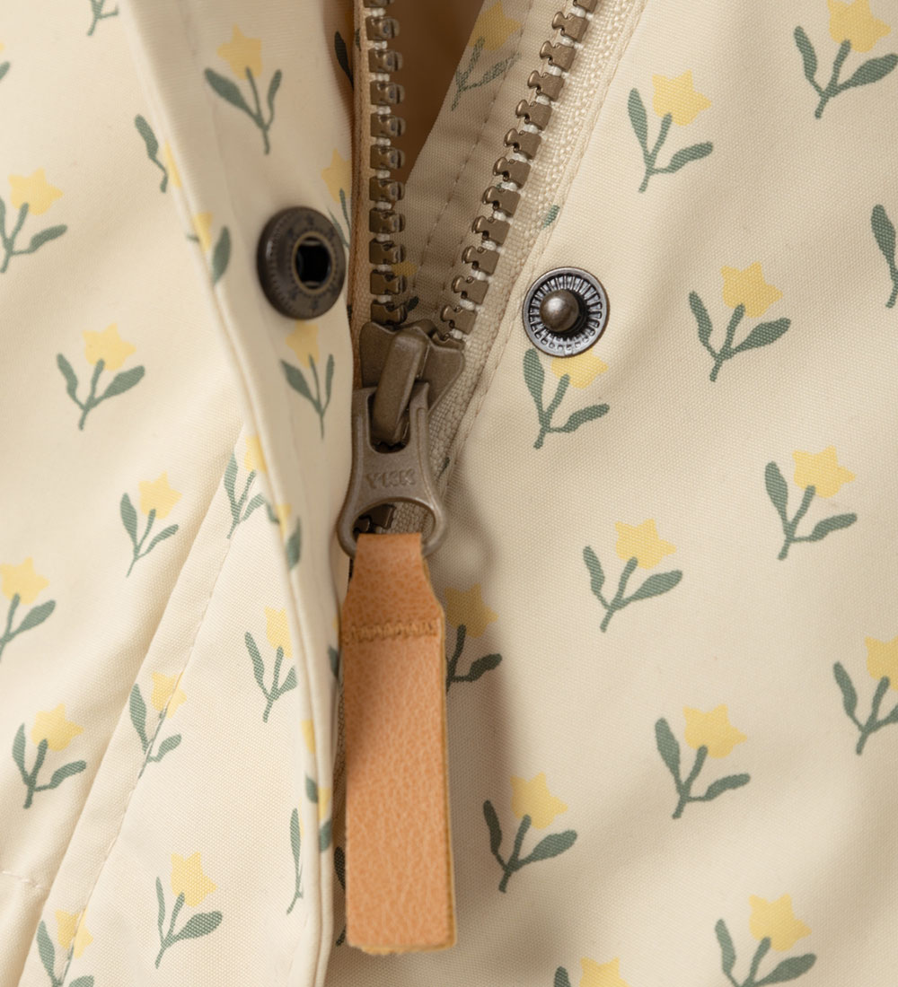 Lil' Atelier Lightweight Jacket - NmfGerda - Wood Ash w. Flowers