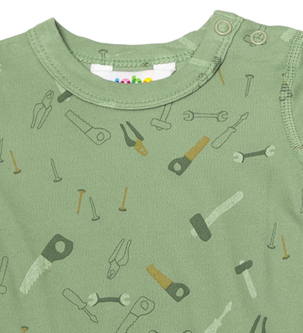 Joha Bodysuit l/s - Bamboo - Light Green w. Tool