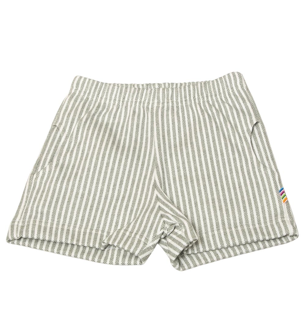 Joha Shorts - Dammgrön/Vit Stipet