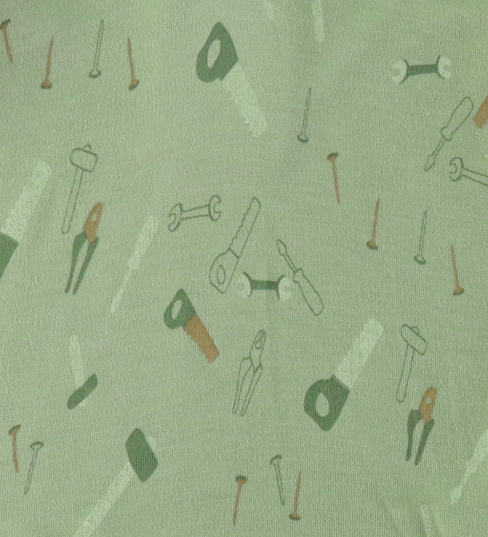 Joha Wrap Bodysuit l/s - Bamboo - Light Green w. Tool