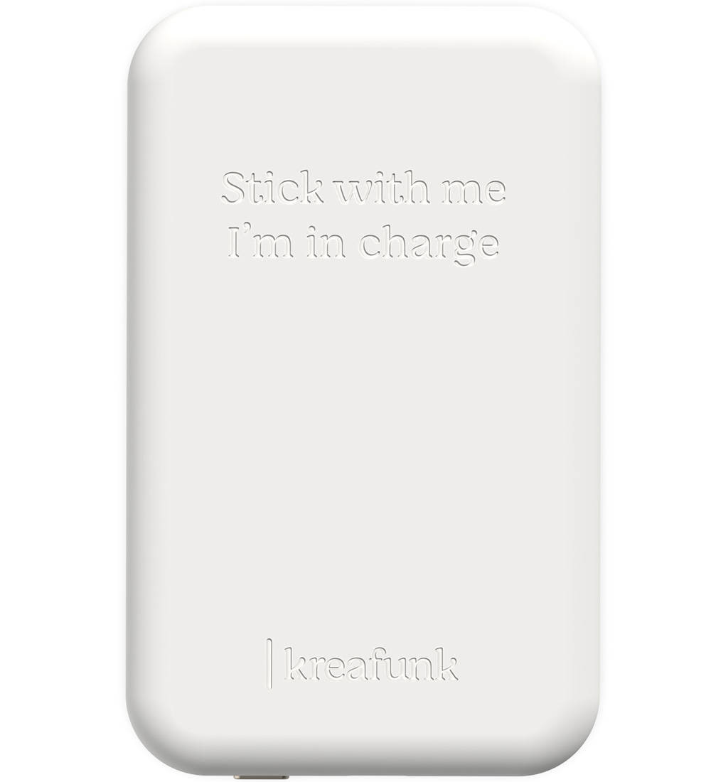 Kreafunk Power Bank - toCHANGE QI - White - 5,000mAh