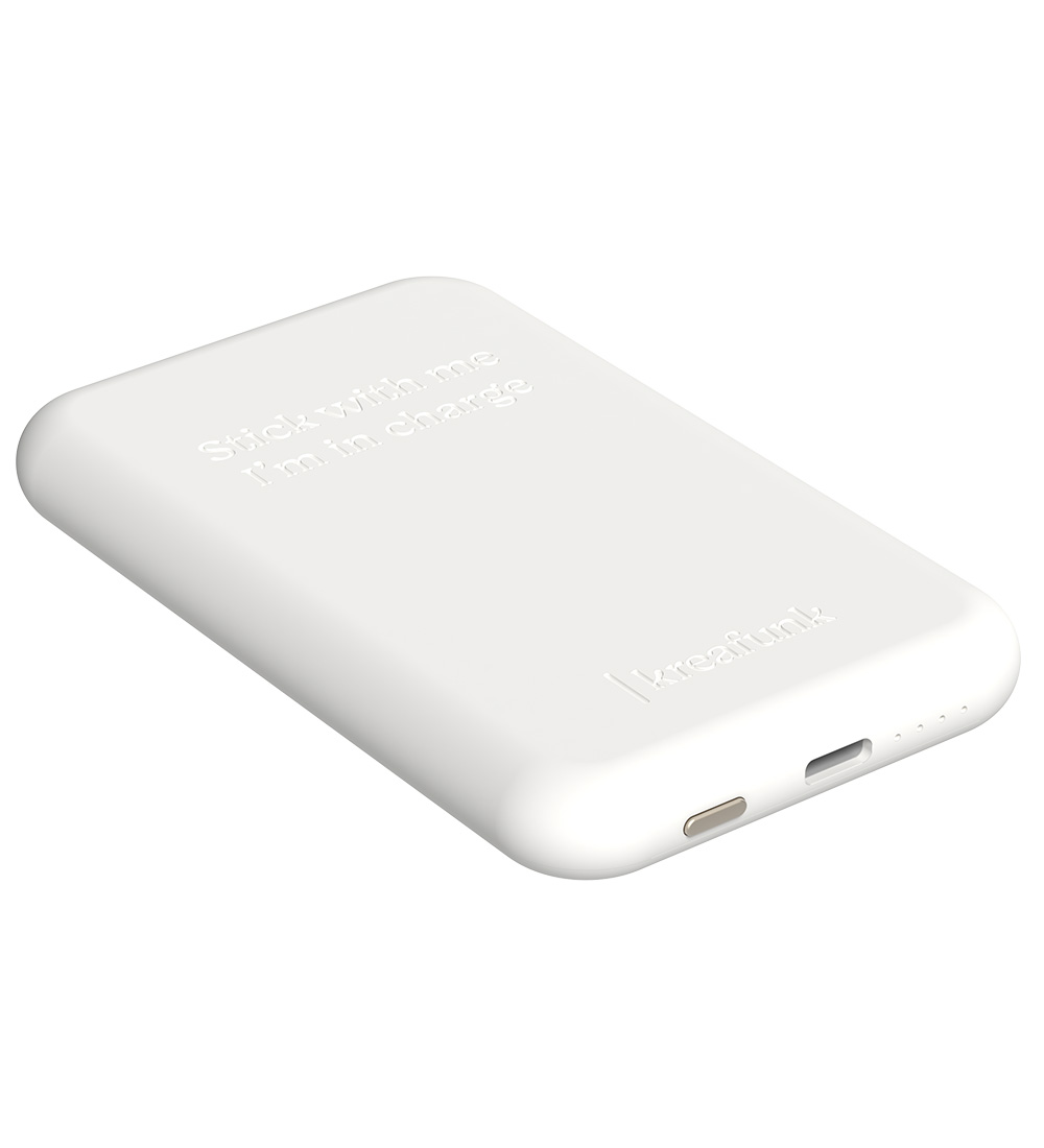 Kreafunk Power Bank - toCHANGE QI - White - 5,000mAh