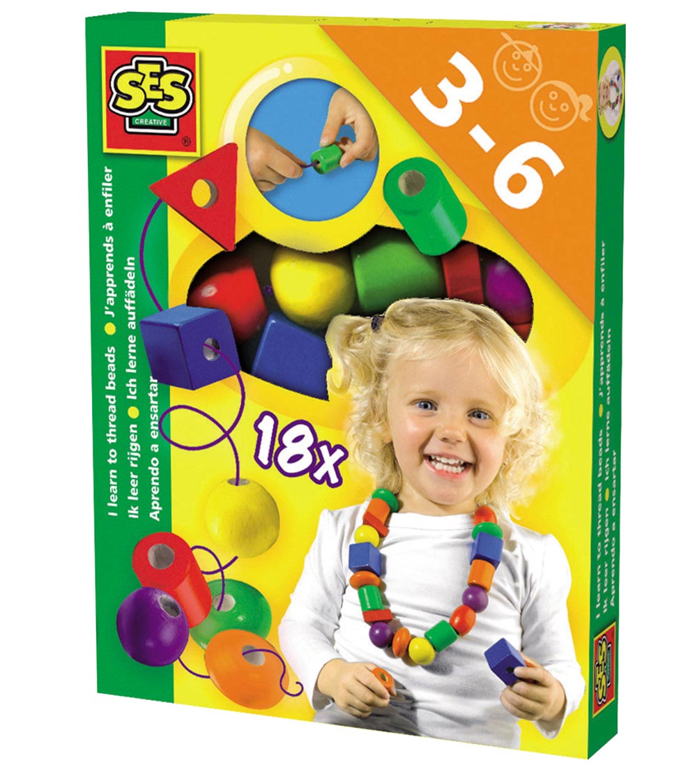 SES Creative Perlen - Ich lerne das Einfädeln Perlen
