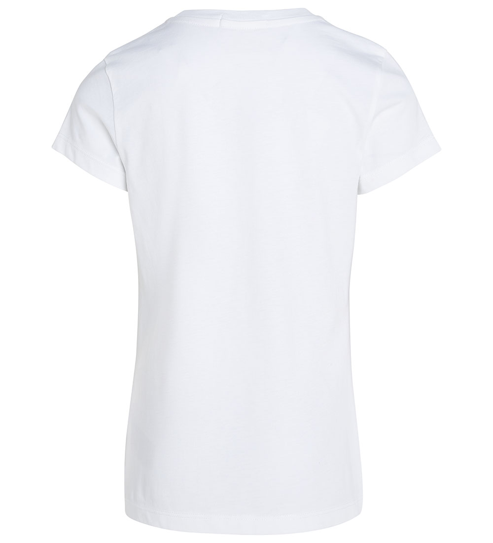 Calvin Klein T-Shirt - Slim s/s - Meta Graphic Slim - Bright Whi