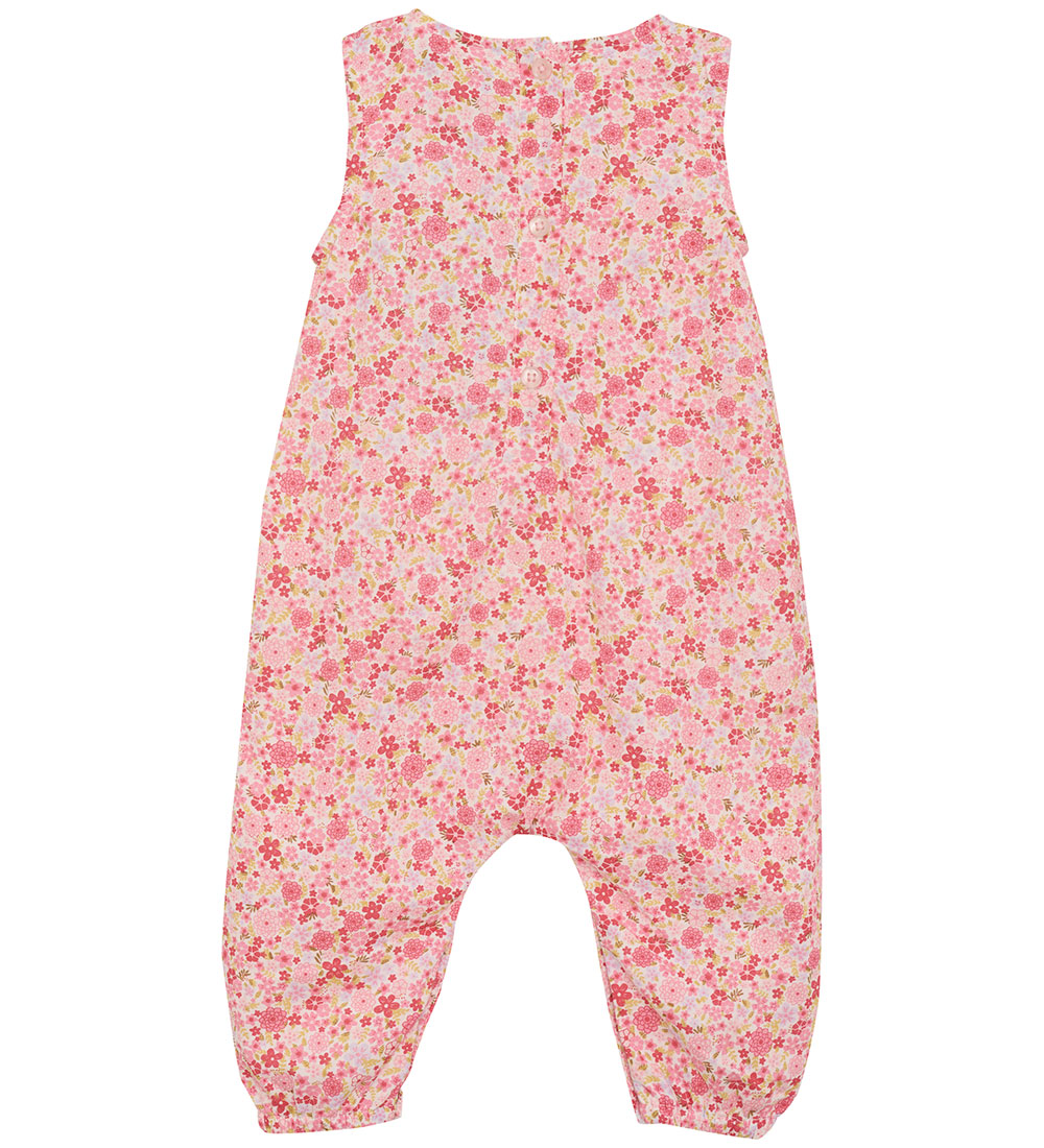 Minymo Jumpsuit - Pink Dogwood w. Flowers