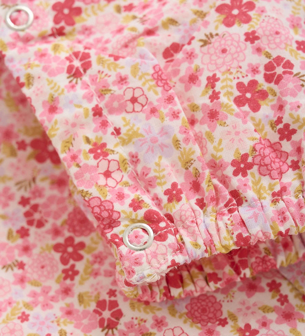 Minymo Jumpsuit - Pink Dogwood w. Flowers