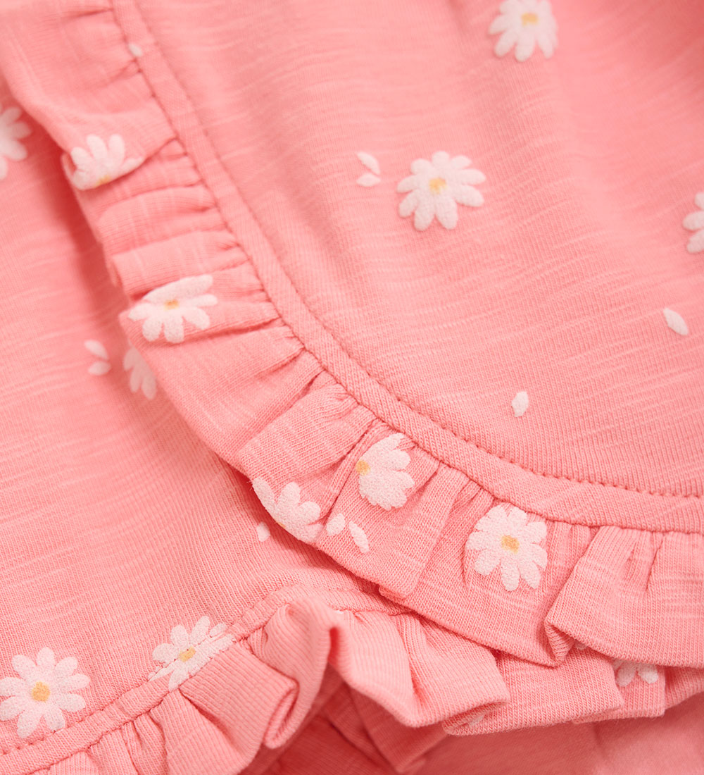 Minymo Shorts - Strawberry Ice w. Flowers