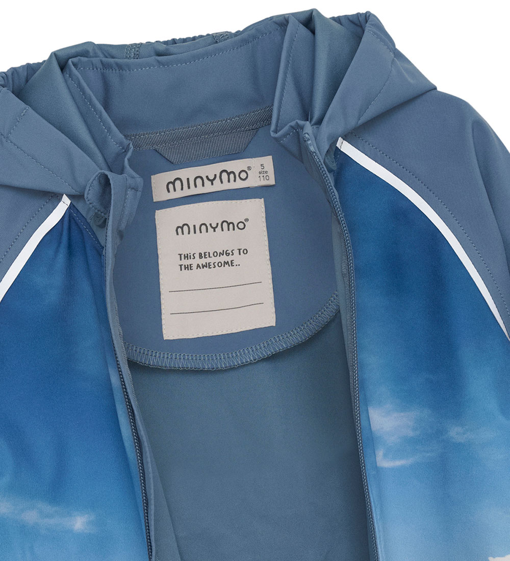 Minymo Softshell jakki - China Blue M. Skrímslabíll