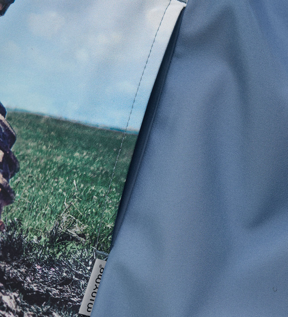 Minymo Softshell jakki - China Blue M. Skrímslabíll