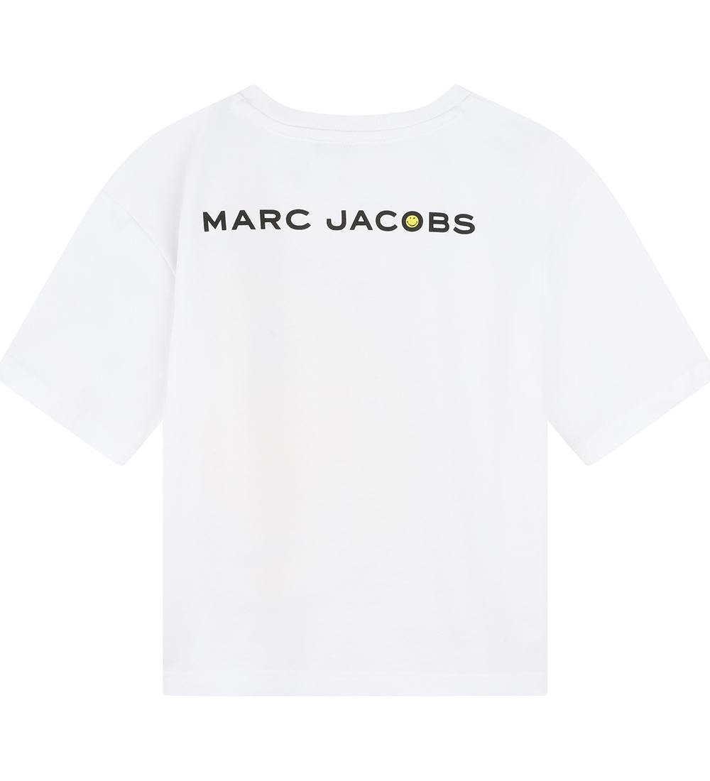 Little Marc Jacobs T-Shirt - Weiß/Gelb m. Smiley
