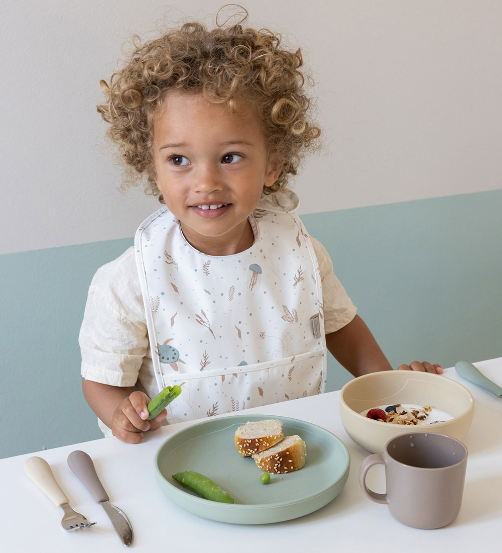 Cam Cam Bibs w. Pocket - PU - 2-Pack - Sea Garden