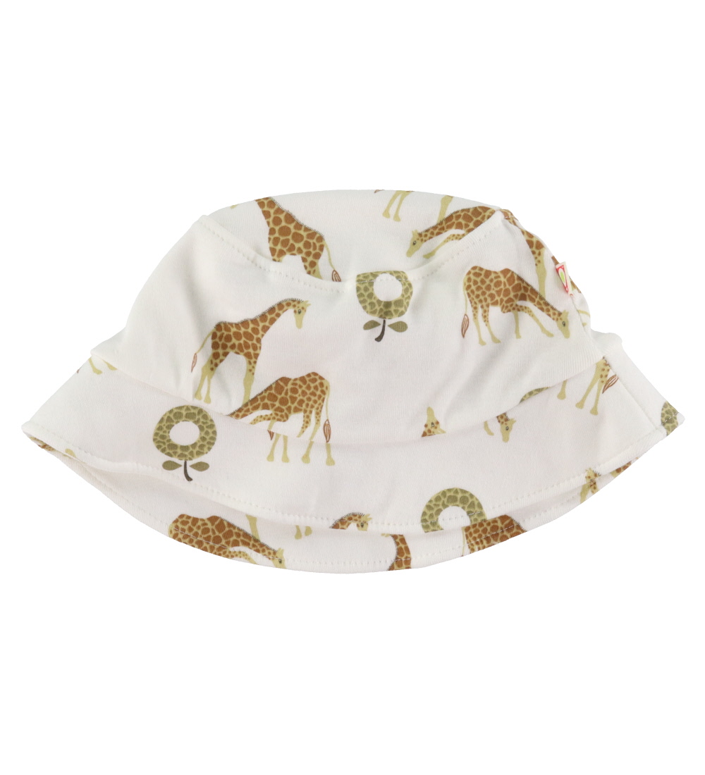 Katvig Bucket Hat - White w. Giraffe