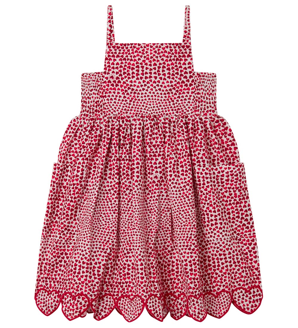 Stella McCartney Kids 원피스 - 흰색/빨간색 포함 하트