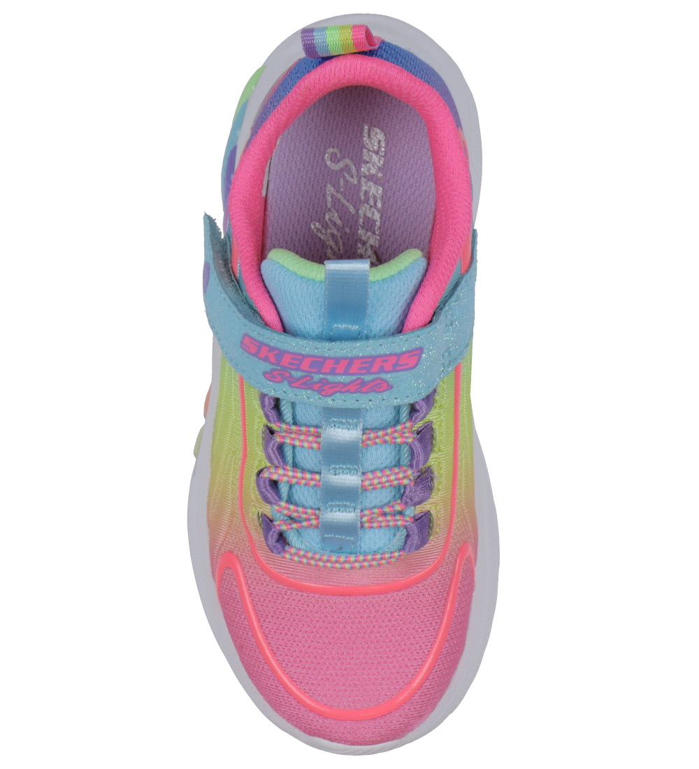 Skechers Schuhe m. Lichter - Rainbow Cruiser - Türkis Multi