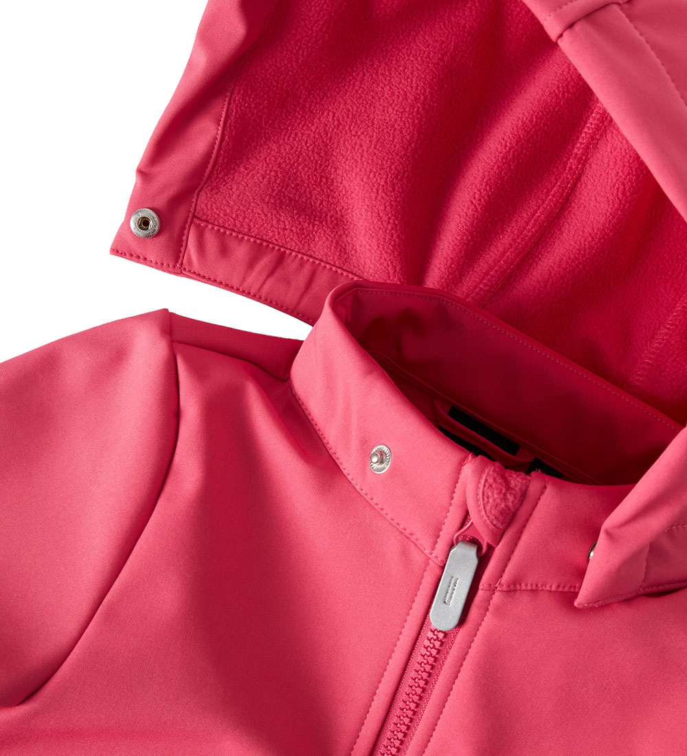 Name It Softshell Jacket w. Fleece - NmfAlfa08 - Carmine w. Magi